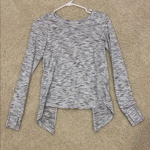 Lululemon Women's white and black Long Sleeve Top